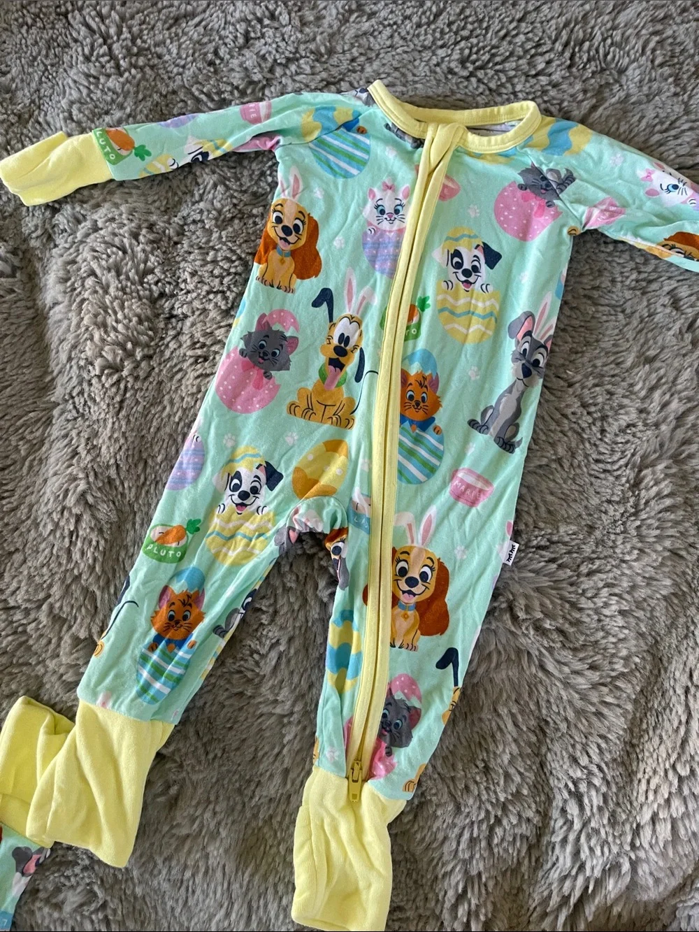Little Sleepies Disney PETS Easter Baby One-Piece Pajamas NEWBORN